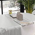 Durable Clear Acrylic Towel Tray,Lucite Bathtub Caddy-82cm or 32.3inch Long