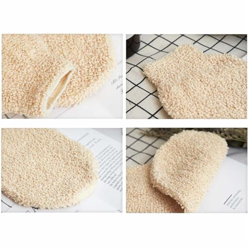 2 Pcs Exfoliating Gloves, Bath Shower Gloves Mitts Bamboo Fiber Bath Body Cleaning Cloth Sponges for Exfoliating and Body Scrubber