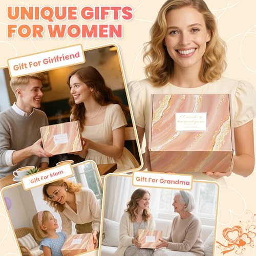 Mothers Day & Birthday Gifts for Women - Tova's Creations 13-Piece Vanilla Coconut Spa Gift Basket with 40 OZ Tumbler & Luxury Flannel Blanket for Mom, Wife, Grandma - color: Tan