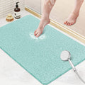 Shower Mat Bathtub Mat Non-Slip,24x16 inch, Soft Tub Mat with Drain,PVC Loofah Bath Mat (Phthalate Free) for Tub and Bathroom,Quick Drying,Green - color: Green, size: 24" x 16" (Rectangular)