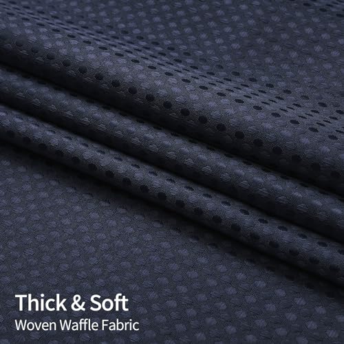 MitoVilla Long Shower Curtain 72 x 78, Navy Blue Fabric Shower Curtain Set with Snap-in Liner, 78 inches Long Cloth Mesh Top Window Shower Curtain for Hotel Spa Bathroom Decor - color: Navy, size: 72"W x 78"L (Pack of 1)