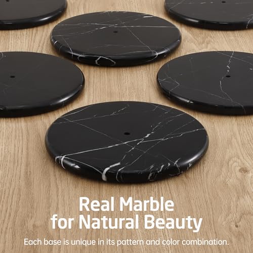 KES Natural Marble Toilet Paper Holder Stand Bathroom Free Standing Toilet Paper Holder 18/8 Stainless Steel, Matte Black, BPH284S1-BBK - color: Blcak Marble & Black Bar, size: 20.6"H