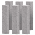 Herda 6 Pack Pumice Stone Toilet Bowl Cleaner, Powerfully Pumice Stick for Toilet Cleaning Hard Water Rings, Calcium Buildup, for Cleaning Stove, Tubs, Grills, Swimming Pools, Sinks（Without gloves） - size: 6 Count (Pack of 1)