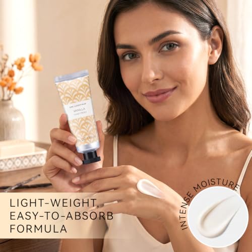 Spa Luxetique Gifts for Women, 6 Pcs Vanilla Spa Kits, Womens Gifts Set with Hand Lotion, Birthday Christmas Anniversary Gift for Her
