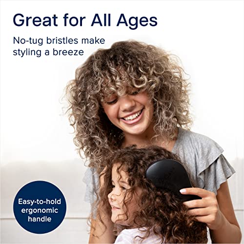 Crave Naturals Glide Thru Detangling Brush, Detangler Brush for Curly, Straight, Wet and Dry Hair Comb for Adults and Kids, Hair Accessories for Women, Black - color: Black, size: 1 Pack (Regular)