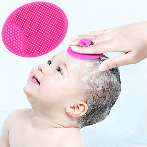 Baby Hair Brush, Cradle Cap Brush, Baby Hair Comb, Baby Hair Brush and Comb Set for Newborns & Toddlers, Baby Brush Soft Bristles, Ideal for Cradle Cap, Perfect Baby Registry Gift (Rose Red) - color: Rose Red