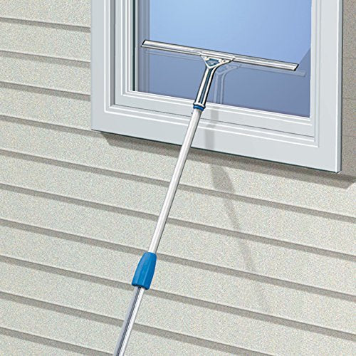 Unger Professional 8” Stainless Steel Window & Glass Cleaning_Squeegee - Cleaning Supplies, Heavy Duty Squeegee for Window Cleaning, Streak Free Results (Pack of 10) - size: 8-inch (Pack of 10), style: Squeegee