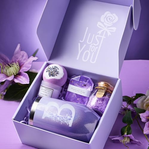 Mothers Day Gifts for Mom Wife Grandma Sister Friends, Birthday Personalized Gifts for Women Girlfriend Her, Unique Spa Relaxing Gift Baskets for Women, Get Well Soon, Self Care Gift (B) - style: B