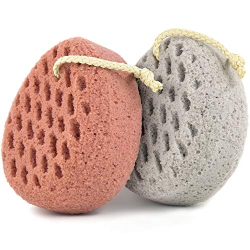 BAIMEI IcyMe Body Bath Sponge for Shower – Soft & Exfoliating, 2-Pack | Soft, Durable & Skin-Friendly Exfoliating Loofah Sponge, Easy To Grip, Rich Lather Quick Rinse, Daily Bath Gifts for Women