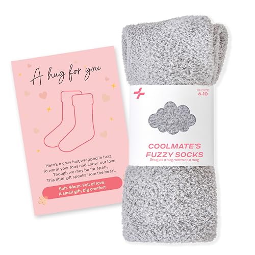 CoolMate Cozy Soft Cloud Socks, Fuzzy Socks for Women - color: A.03 - Grey