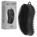 MainBasics Silicone Body Scrubber Dual-Sided, Black, Scalp | Shower Scrubber and Scalp Massager, Gentle Silicone Loofah Alternative for Deep Clean - color: Black, size: Scalp