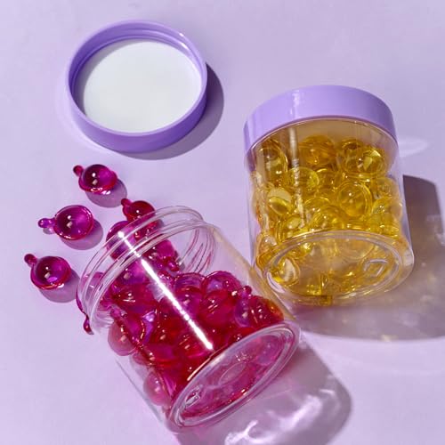Eternal Moment 36 Pack 3 OZ Plastic Jars Round Clear Cosmetic Container Jars with Purple Lids, Perfect for Lotion, Slime，Cream, Ointments, Makeup, Eye Shadow, Samples, Pot, Travel Storage - color: Purple Lid, size: 3 Ounce