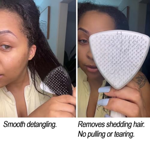 Cricket Ultra Smooth Coconut Detangling Brush for Wet, Dry Hair Anti-Frizz Detangler Shower Hairbrush with Coconut Oil and Keratin Protein Infused Plastic for All Hair Types - size: 1, style: Detangling Brush