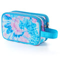 Kids Toiletry Bag for Girls, Travel Toiletry Bag for Teen Girls Cosmetic Bag Makeup Bag Waterproof Hanging Wash Bag Toiletries, Tie Dye Blue - color: Tie Dye Blue