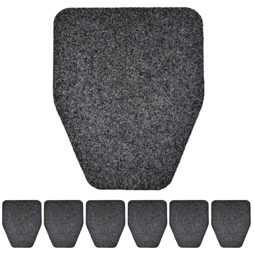 6 Pack Urinal Mats, Non Slip Urinal Floor Mats, Water Absorption Floor Urinal Pads, Non-Slip Rubber Backing Commercial Splash Mats for Men Bathroom Restroom Office Toilet (17Inch x20.5Inch) - style: 6 Pack