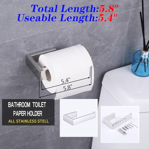 GERZWY Polished Stainless Steel Toilet Paper Holder Paper Towel Dispenser Tissue Roll Hanger Wall Mounted HG1718-JG - color: Polished