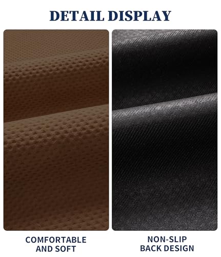 YIHOUSE Bathroom Rug Sets 5 Piece, Ultra Thin Quick Dry Bath Mat, Absorbent Bath Mat for Bathroom Non Slip Machine Washable Bath Rug (Brown) - color: Brown, size: 5 Pieces