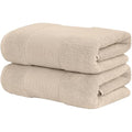 Modern Threads - Air Cloud 2-Pack 100% Zero-Twist Cotton Bath Sheet Set - Super Absorbent & Quick Dry - 500 GSM - Soft & Plush, Sand - color: Sand, size: 2-Pack Bath Sheet