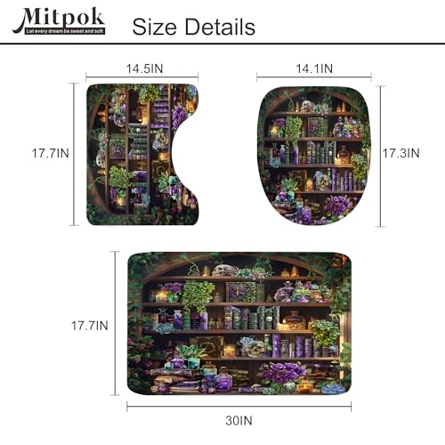 4 PCS Gothic Skull Skeleton Shower Curtain Set 72Wx72H Halloween Goth Books Bathroom Set Non-Slip Bath Rug Toilet Lid Cover U Shape Mat Complete Bathtub Accessories with 12 Hooks Bathroom Decor - color: A 04skeleton, size: 72"W x 72"L (Pack of 4)