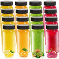 Jarsoph 2oz 60ml 16 Pcs Clear Glass Bottle with Lids, Wellness, Juice, Mini | Leakproof Mini Travel Bottles, Decorative Bottles Set for Spices - size: 2OZ 16PCS