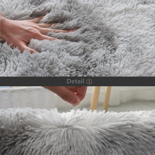 Bathroom Rugs Sets 3 Piece Thick Fluffy Soft Bathroom Rugs and U-Shaped Toilet Mat Washable Absorbent Floor Mat Blue Gradient - color: Blue Gradient