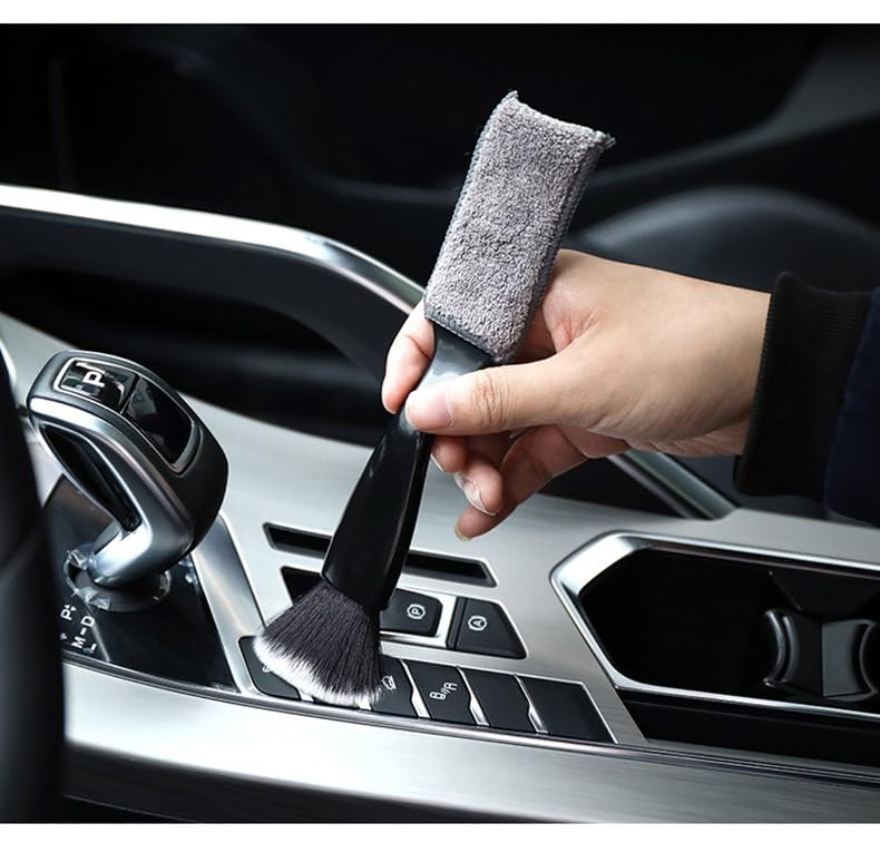 4PCS Car Interior Cleaning Brushes Car Interior Detailing Brush Car Detail Soft Brush Kit Interior Detailing Kit Tools Duster Brush for Auto Truck SUV Interior Cleaning Equipment