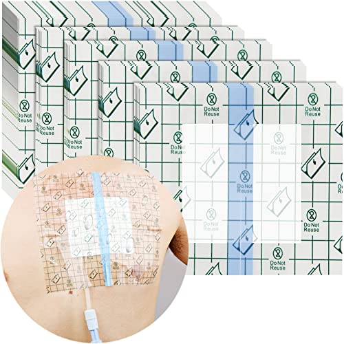 Waterproof Shower Protector Large Cover Shields with Non-Stick Center Pad for PICC Central Line Peritoneal Dialysis Chest Port Feeding Tube PD Catheter Accessories Bandages Women Men 9"x9"(Pack of 25) - size: 9 x 9" with Island Dressing (Pack of 25)
