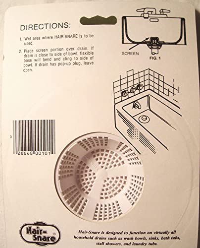 O'Malley Hair Snare Drain Cover Universal - White (2 Pack) …