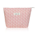 Wudygirl Bow Makeup Bag Small Cosmetic Bag Travel Makeup Pouch for Women Cosmetic Pouch Aesthetic Handbag Zipper 8.3" x 5.9"(Little Pink Bow) - color: Little Pink Bow