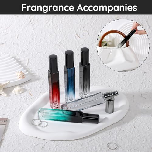 Segbeauty 0.34oz Refillable Glass Perfume Bottle,10 Pack of 10ml Perfume Container For Travel, Empty Atomizer Sprayer for Cologne Dispenser, Travel Sample Bottles Cologne Making Kit with Refill Tool - color: Black Blue Red Green Gray, style: Bulk Mini Bot