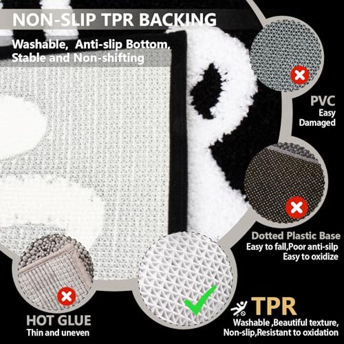 KOEXM Get Naked Bath Mat Cute Bathroom Rugs 16" x 24", Non-Slip Absorbent Funny Black Bath Mat, Small Bathroom Rug Machine Washable - color: Black 3.0, size: 1'4" x 2' (Rectangular)