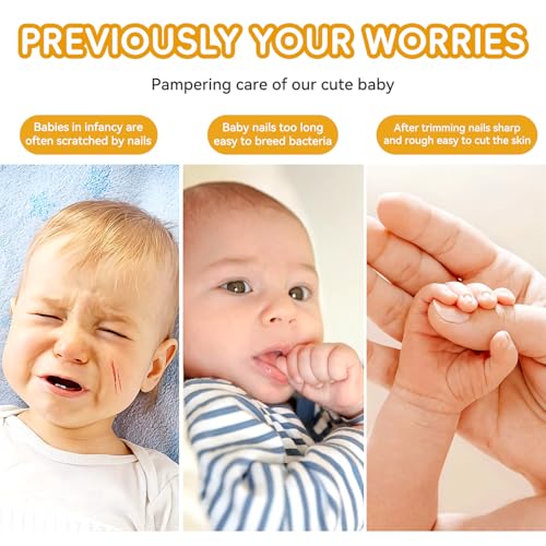 Qunlions life Baby Nail Trimmer Electric, 6 in 1 Baby Nail File Clippers Infant Grooming Kit Manicure Set for Toddler or Adults, Yellow - color: Yellow Nail Trimmer