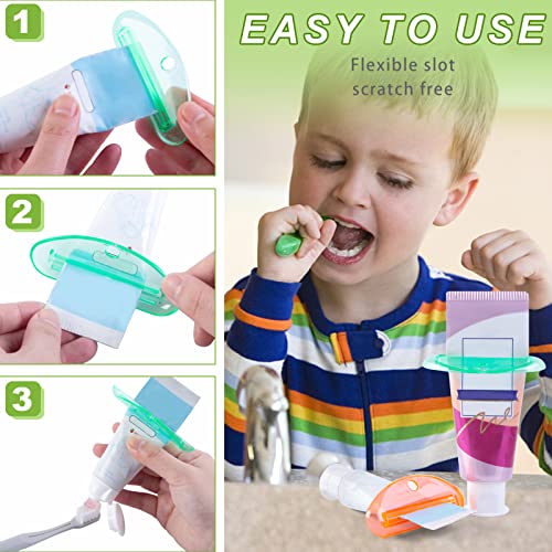 LOVEINUSA Toothpaste Tube Squeezer, 4PCS Toothpaste Squeezer Roller Tool for Bathroom, Home Use, Assorted Colors - color: Multicolor-5