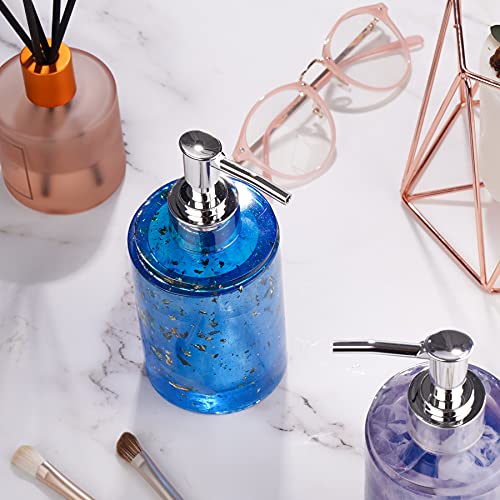 NiArt 5PCS Polished Chrome Plastic Soap Dispenser Bottle Replacement Pumps for DIY Resin Casting Mold, Rustproof Standard 28/400 26-28mm/1.02-1.10in Neck Bottles Essential Oil/Shampoo/Hand Soap/Lotion