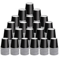300 Count 3 Oz Mouthwash Cups, Black Disposable Bathroom Cups, Disposable Paper Cups, Small Disposable Cup, Espresso Cup for Party Travel Picnic BBQ - color: Black, size: 300 Count