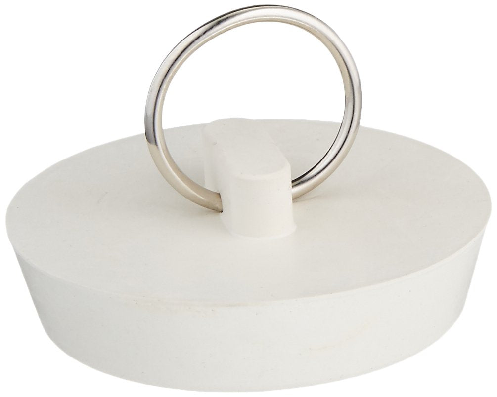 Danco 35980B 1-3/4-Inch Rubber Drain Stopper, White, 1 per Bag - size: 1-3/4-Inch - 1 per Bag