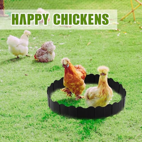 Colingmill 1 Set Chicken Dust Bath Tub, 18.5''x5.5'' Coop Lime Accessories Chicken Coop Cleaner Bottomless Design, Dust Bath for Chickens, Ducks, Turkeys, Quails for Farms - size: 18.5'' Dia X 5.5'' H