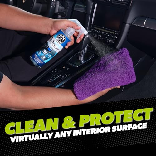 Chemical Guys Car Cleaning Kit - with Car Wash Soap, Wheel Cleaner, Total Interior, Car Wash Mitt - Interior and Exterior Wash Kit with Vehicle Cleaning and Detailing Accessories - 7 Item Kit - style: KIT