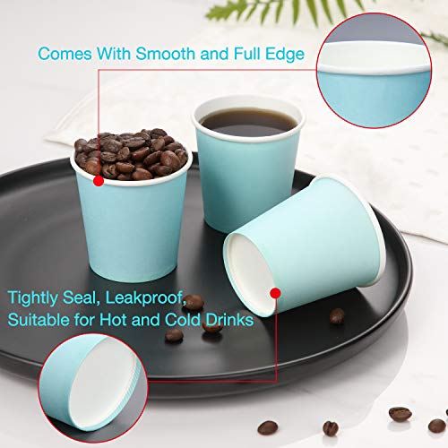 AOZITA [360 Pack] 3 oz Paper Cups, Sky Blue Mouthwash Cups, Disposable Bathroom Cups, Espresso Cups, Paper Cups for Party, Picnic, BBQ, Travel, and Event - size: 360 Count (Pack of 1)