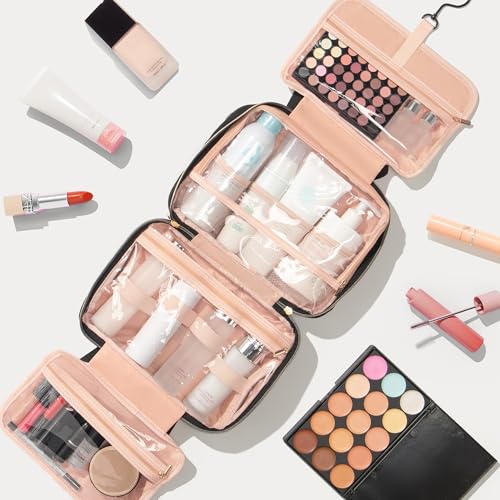 Personalized Gifts for Women, Initial Toiletry Bag Hanging Travel Organizer & Makeup Cosmetic Bag with Embroidery Letter Teacher Appreciation Gift Birthday Mothers Day Gifts for Mom Wife Friend Sister - style: K