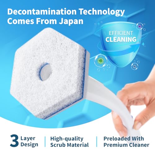Compatible with Clorox Toilet Wand – Disposable Toilet Brush Head Refills (20 Count), Wand Not Included - size: 20 Count