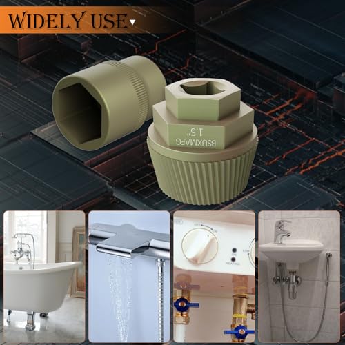 Bathtub Drain Remover Tool, 1-inch Socket Plating Coating Tub Drain Extractor, Remove The Old, Broken, Stubborn, Rusted Drain Tub Bathtub Stopper, Strong Grab Plumbing - size: 2-Pieces