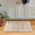 Savi Home Bath Mat Rug 17x24 Linen, 100% Pure Cotton Linen, Super Soft Bath Rug, Plush & Absorbent, Hand Tufted Heavy Weight Construction, Full Reversible Step Out Rugs - color: Linen, size: 1'5" x 2' (Rectangular)