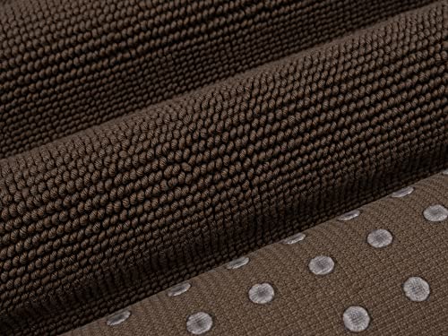 Cotton Paradise 100% Cotton Turkish Bathmat Rug, Soft Absorbent Quick Dry Non Slip, 20x34 Bathmat Rug, Chocolate Brown - color: Chocolate Brown, size: 1 PC 20x34"