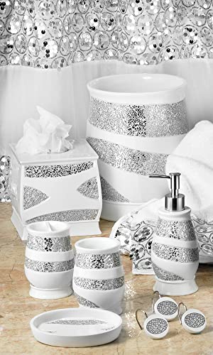 Zahari Home Sinatra Bath Tooth Brush Holder Modern Tooth Brush and Toothpaste Holder, White - color: White, size: 4.25" x 3" x 3" Tooth Brush Holder