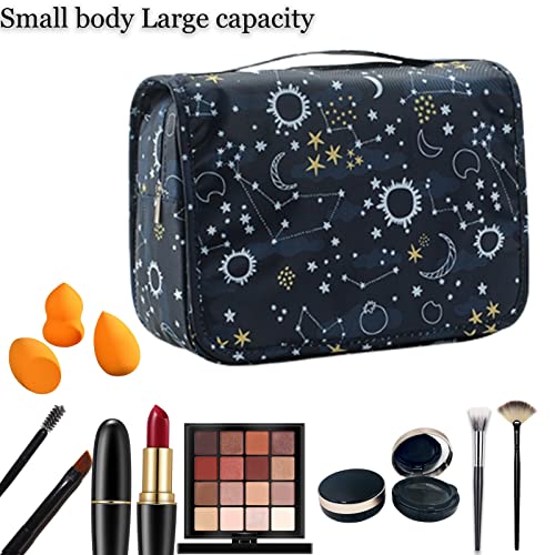 L&FY Multifunction Portable Travel Toiletry Bag Cosmetic Makeup Pouch Toiletry Case Wash Organizer(Galaxy) - color: Sky Galaxy, size: Compact Size