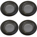 Drain Hair Catcher,Drain Stoper,Shower Drain Cover for Bathtub, Kitchen Sink Strainer, Stainless Steel Bathroom Sink, Drain Stopper with (4 PCS,Black,2.7 in) - color: 4 Pcs,black,2.7 in