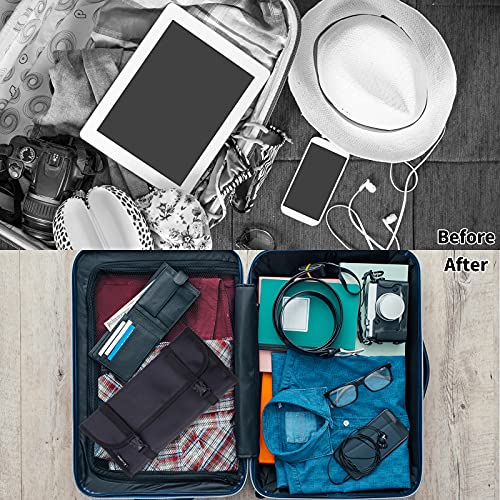 Foldable Clear Hanging Travel Toiletry Bag Cosmetic Organiser Storage - color: Black