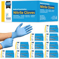 Inspire Nitrile Exam Gloves | The Original Quality Stretch Nitrile Light Blue | 4.5 Gloves Disposable Latex Free Medical EMT - size: XL