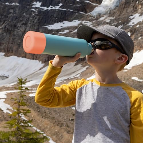 WUQID Silicone Boot Sleeve Compatible with Hydro Flask Travel Tumbler with Handle 32oz&40oz and 12-24oz Hydroflask Bottle & Stanley 20 30 40oz Tumbler, Fit 2.83-2.95in Bottom, Anti-Slip Bottle Cover - color: Nectarine